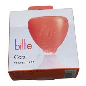 Billie travel case coral built in magnet snaps razor plastic READ